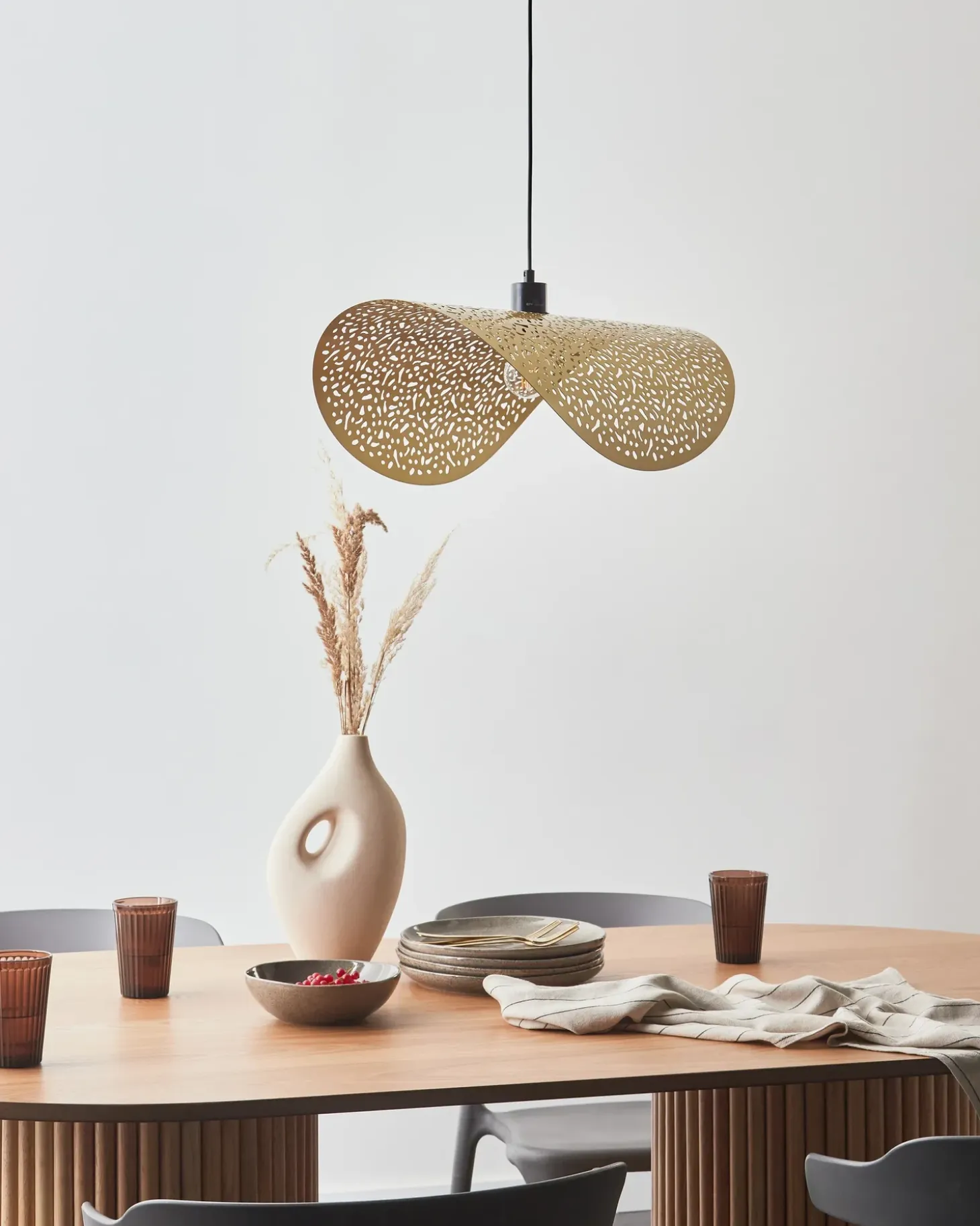 Loftlampe KRISHNA Metal Guld