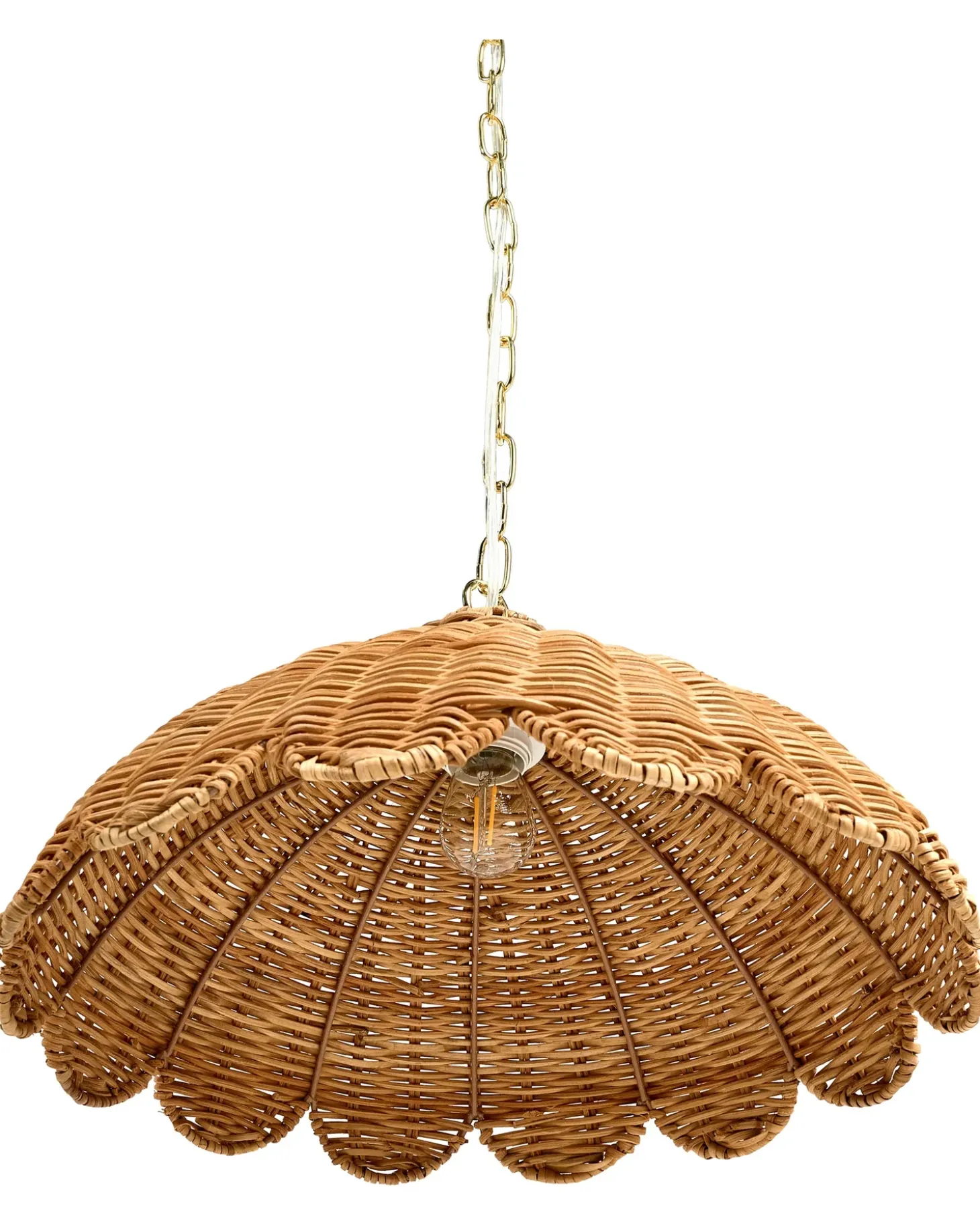 Loftlampe KUKULE Rattan Naturlig