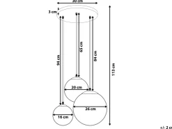 Loftlampe LADON Glas Transparent