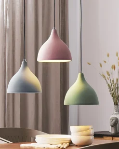Loftlampe LAMBRO Beton Lysegrøn