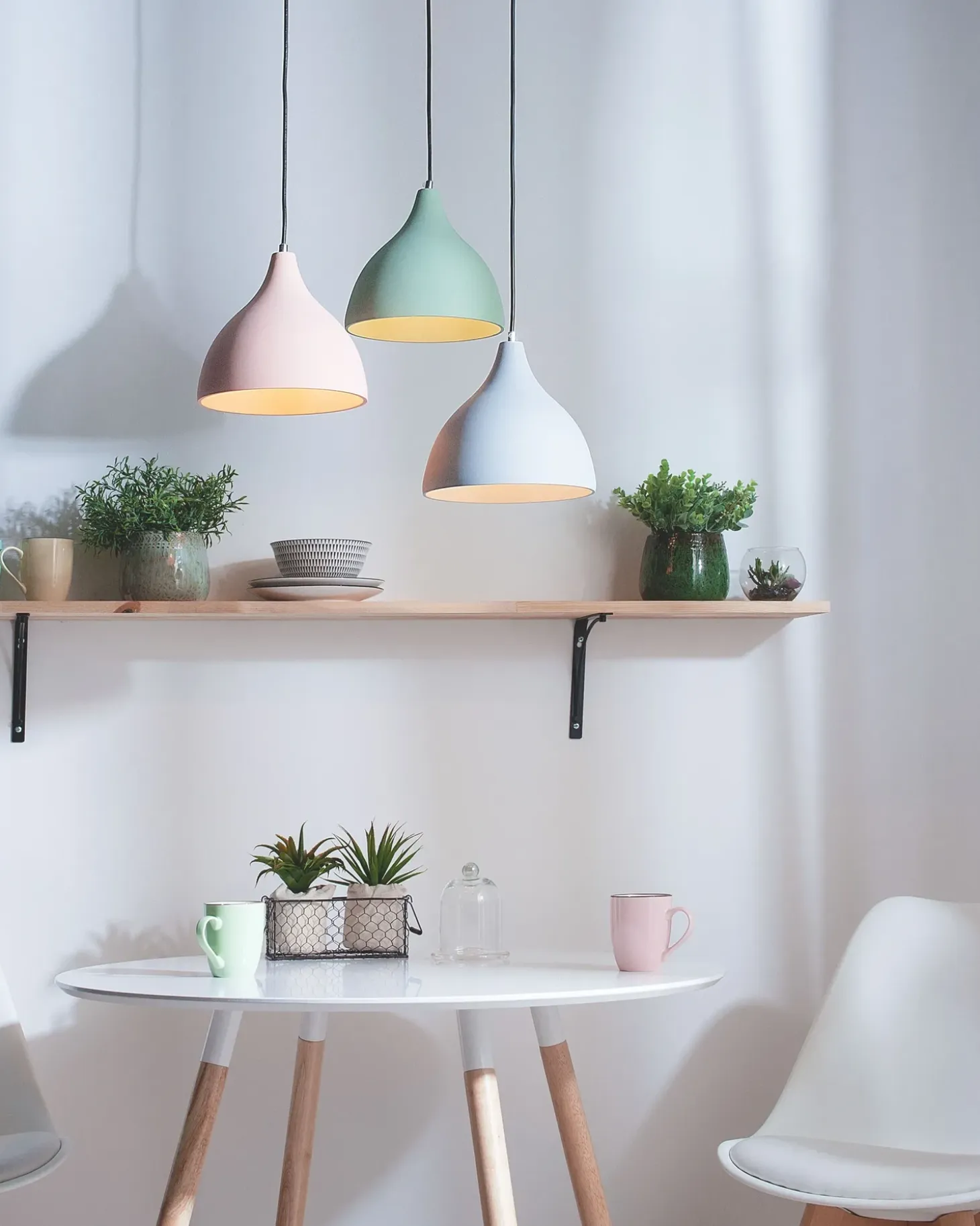 Loftlampe LAMBRO Beton Lysegrøn