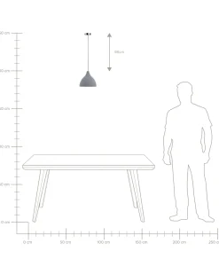Loftlampe LAMBRO Beton Lysegrå