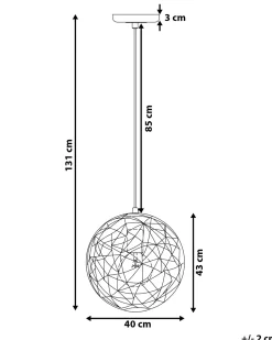 Loftlampe LEMME Metal Sort
