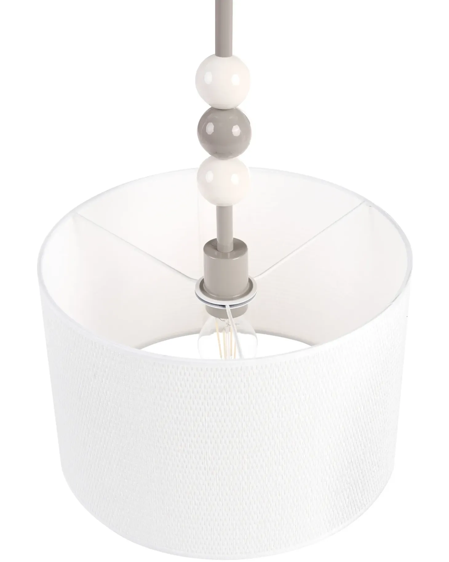 Loftlampe LOKY Metal Hvid/beige