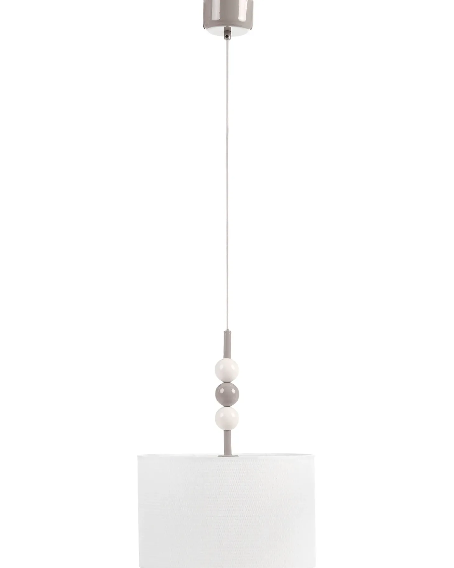 Loftlampe LOKY Metal Hvid/beige