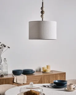 Loftlampe LOKY Metal Hvid/beige