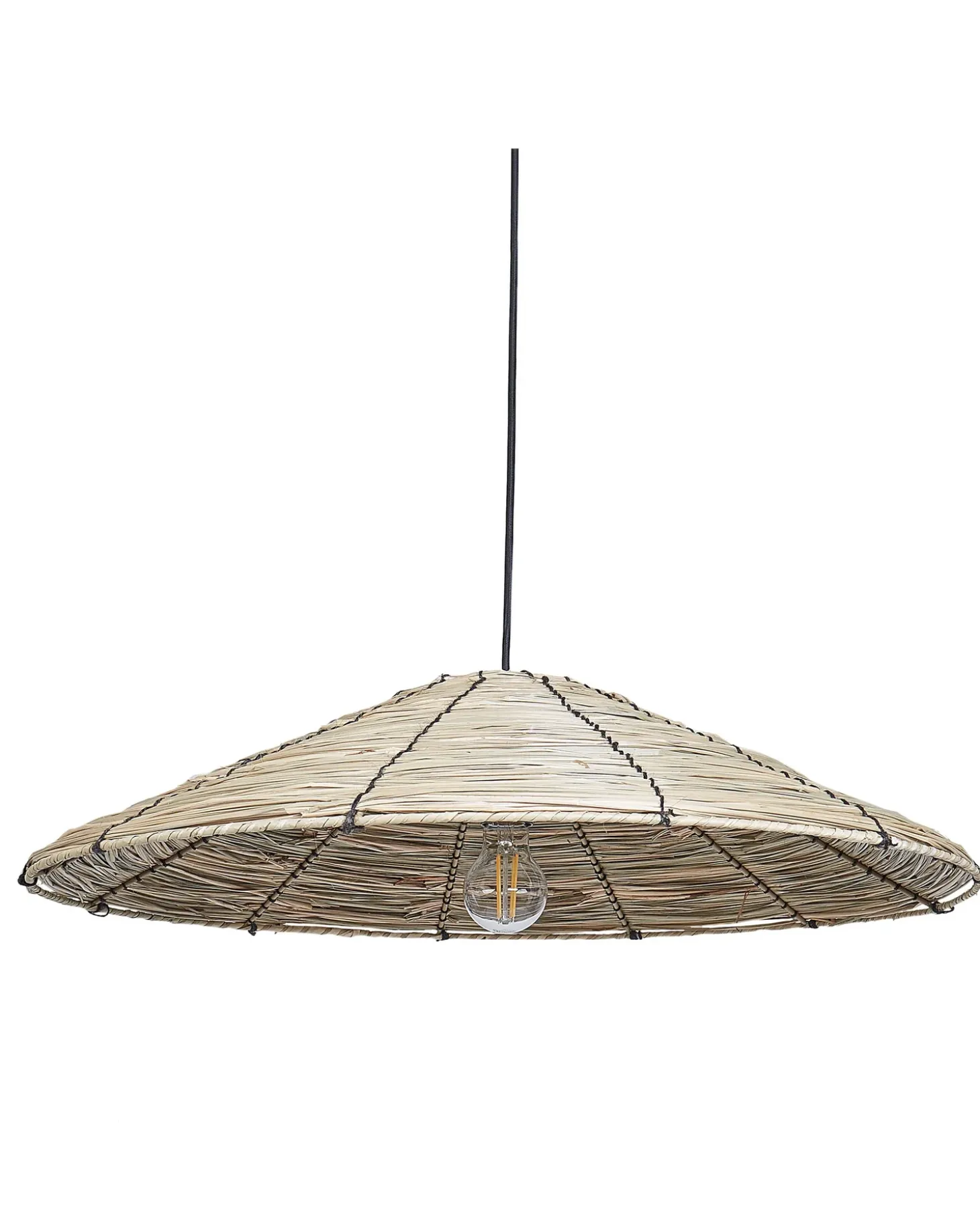 Loftlampe LUAGAN Flet Naturlig