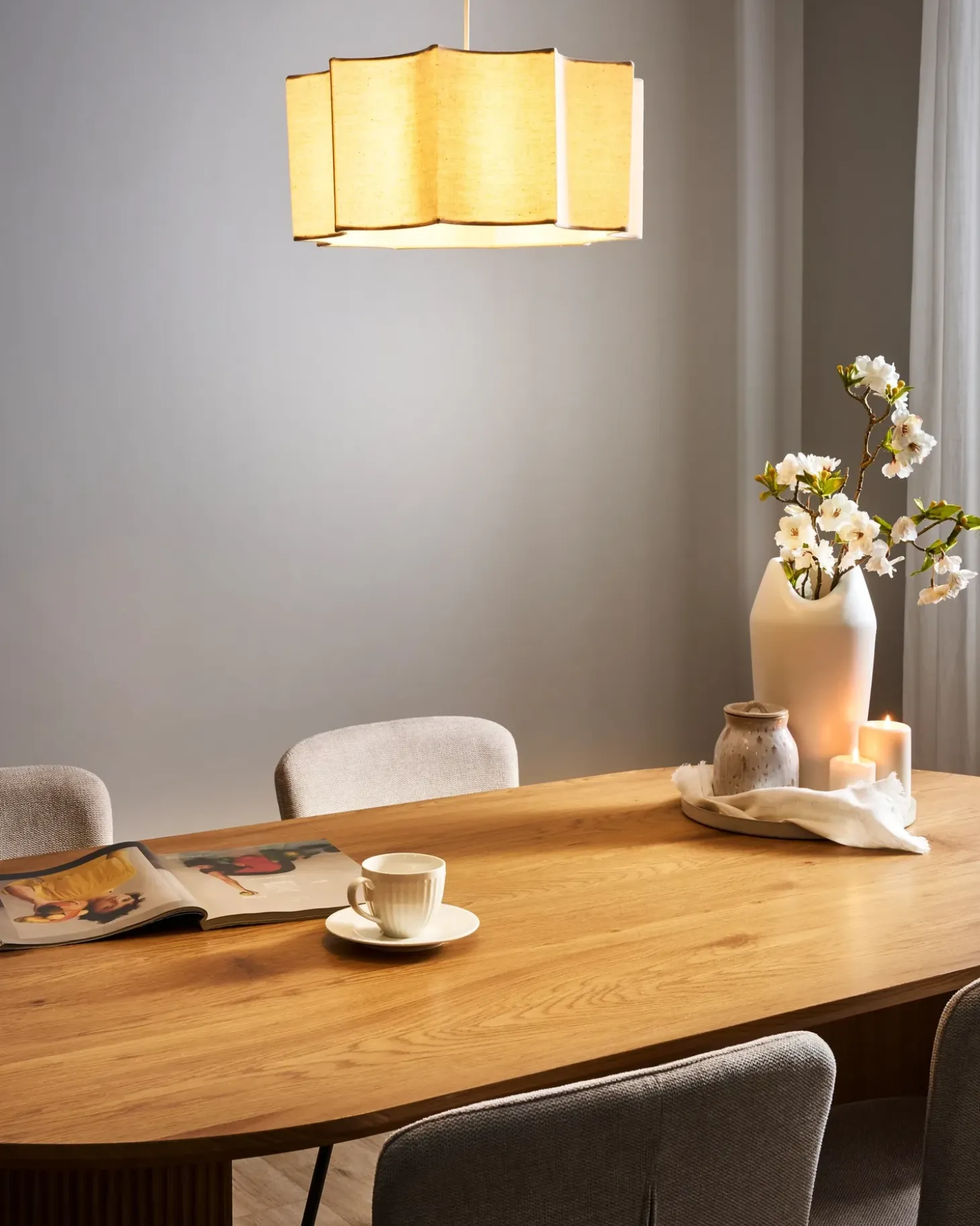 Loftlampe LUENHA Metal Beige