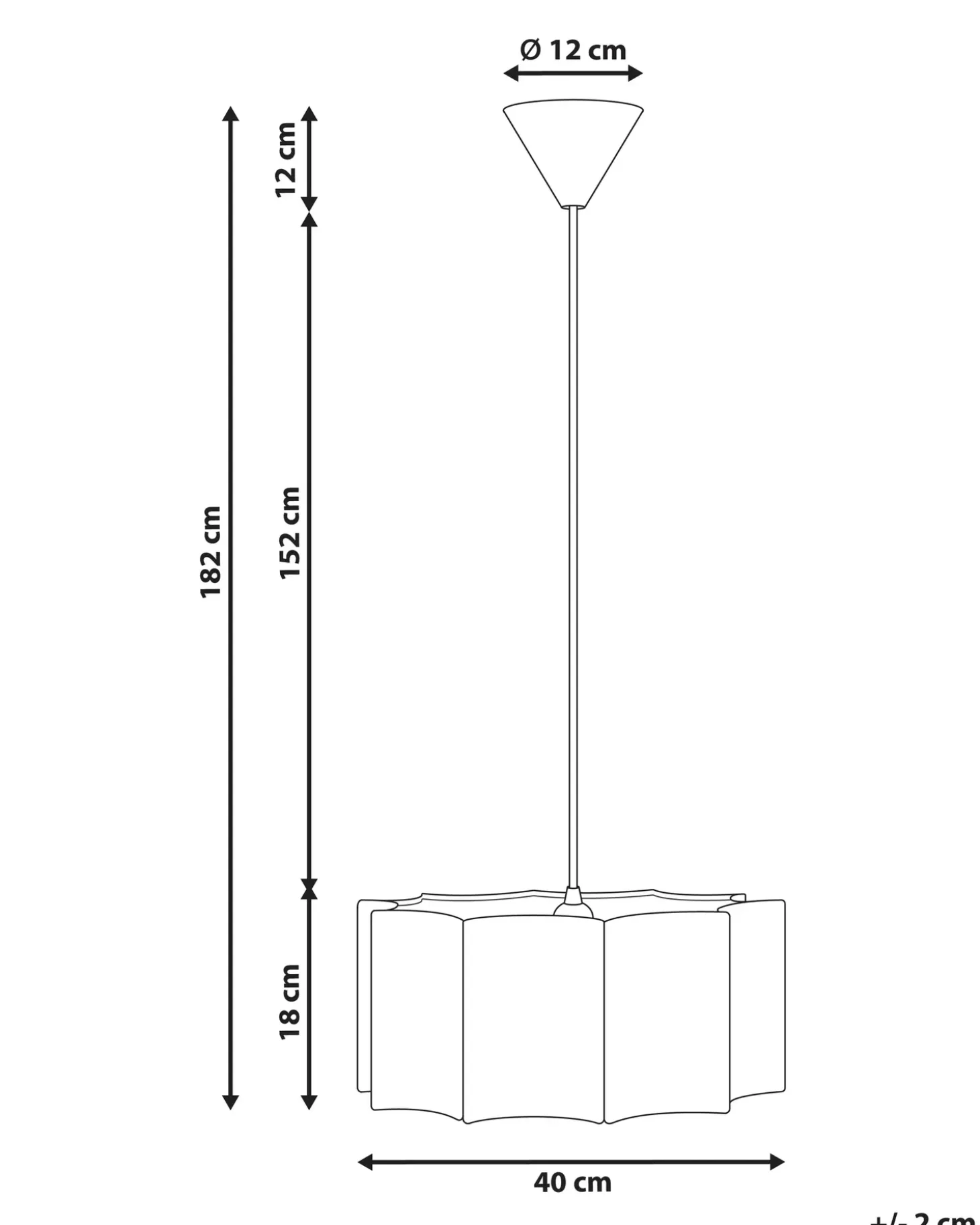 Loftlampe LUENHA Metal Beige