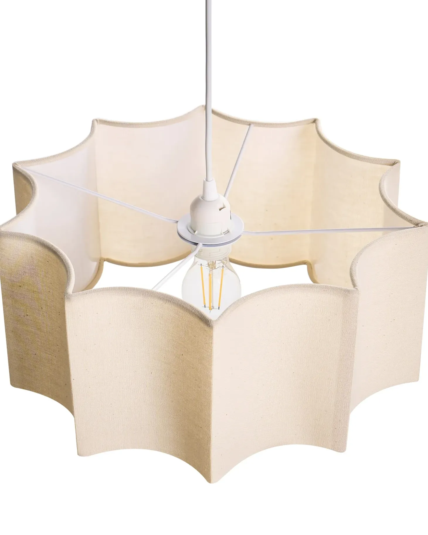 Loftlampe LUENHA Metal Beige