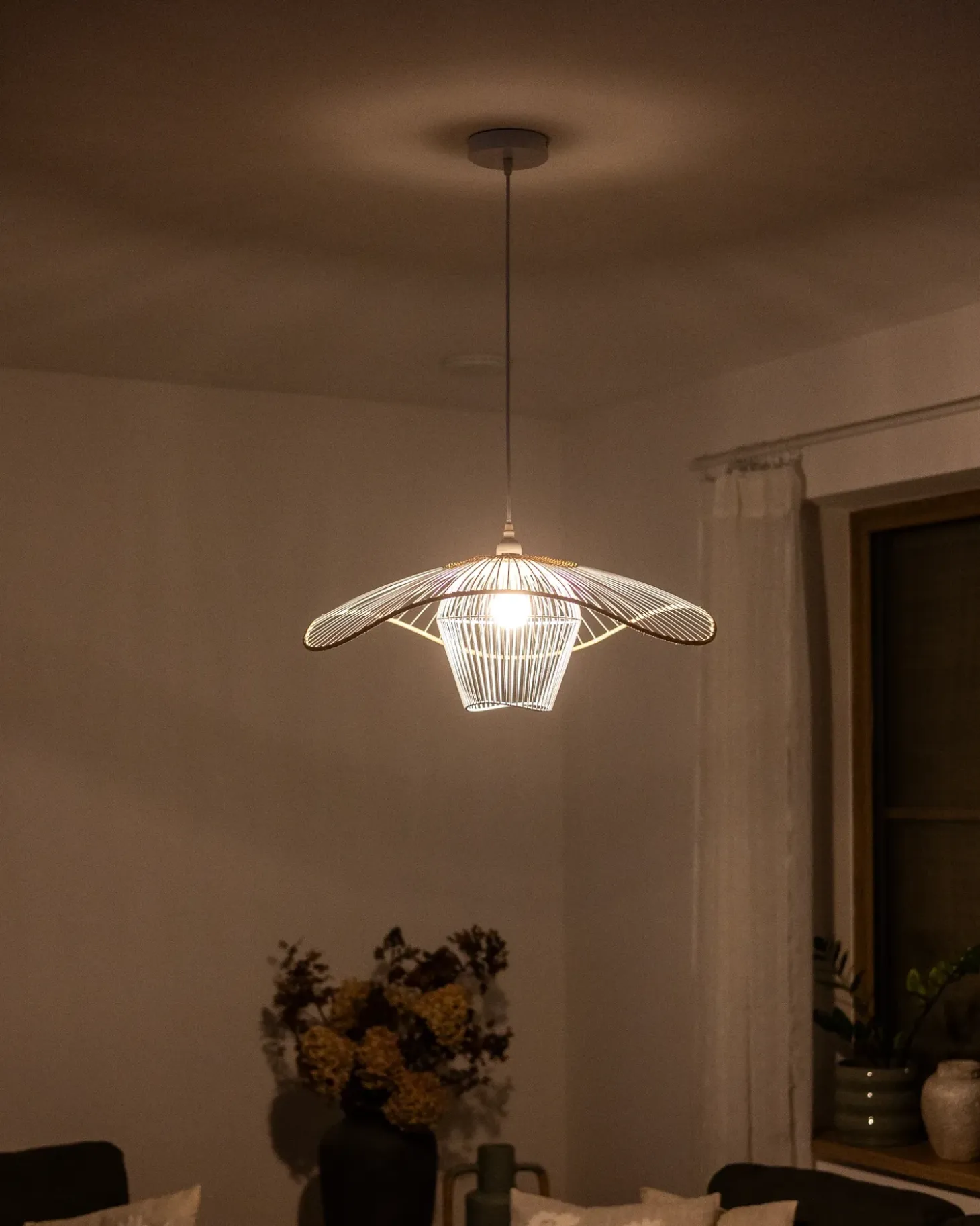 Loftlampe LUNGA Metal Hvid
