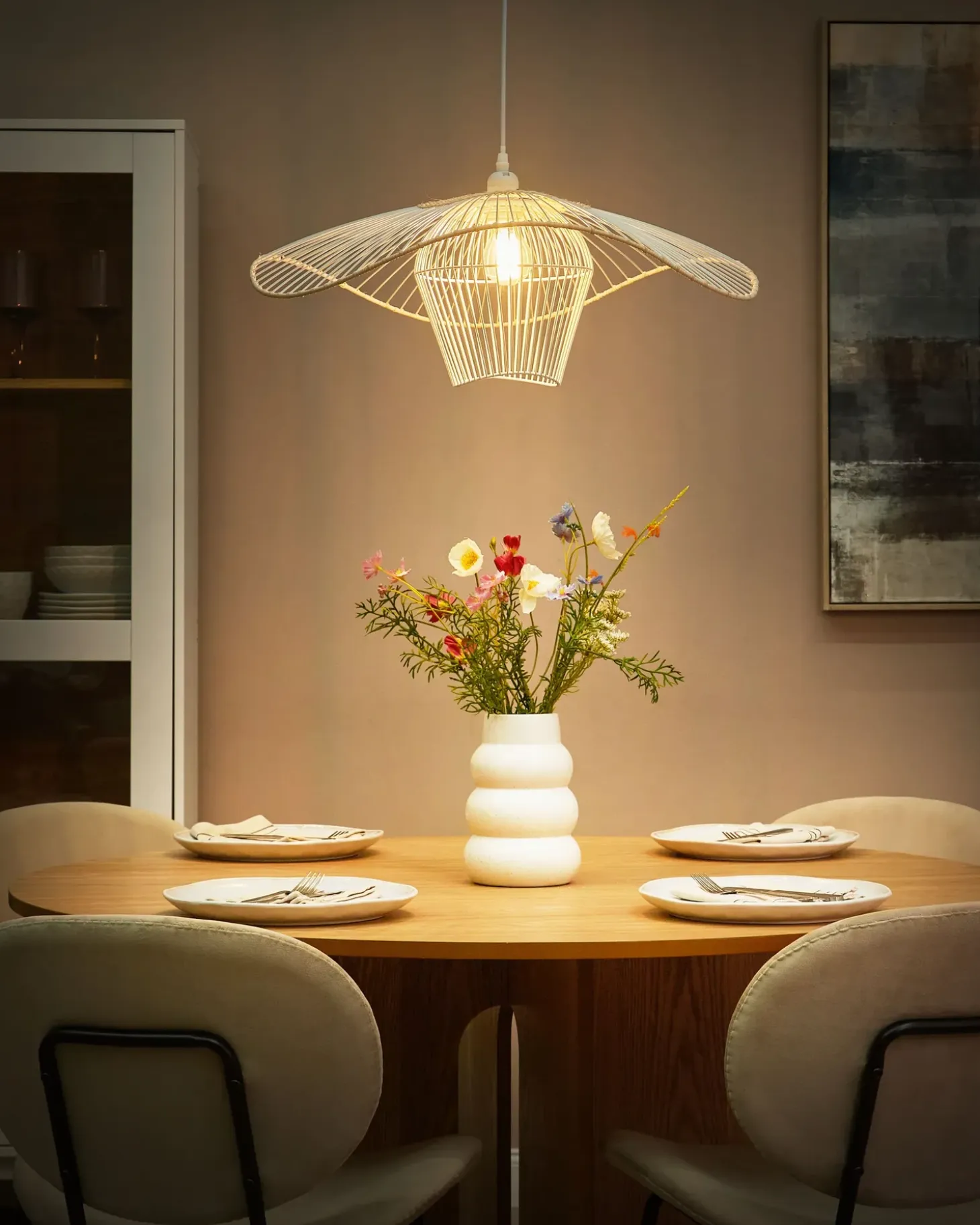 Loftlampe LUNGA Metal Hvid