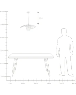 Loftlampe LUNGA Metal Hvid
