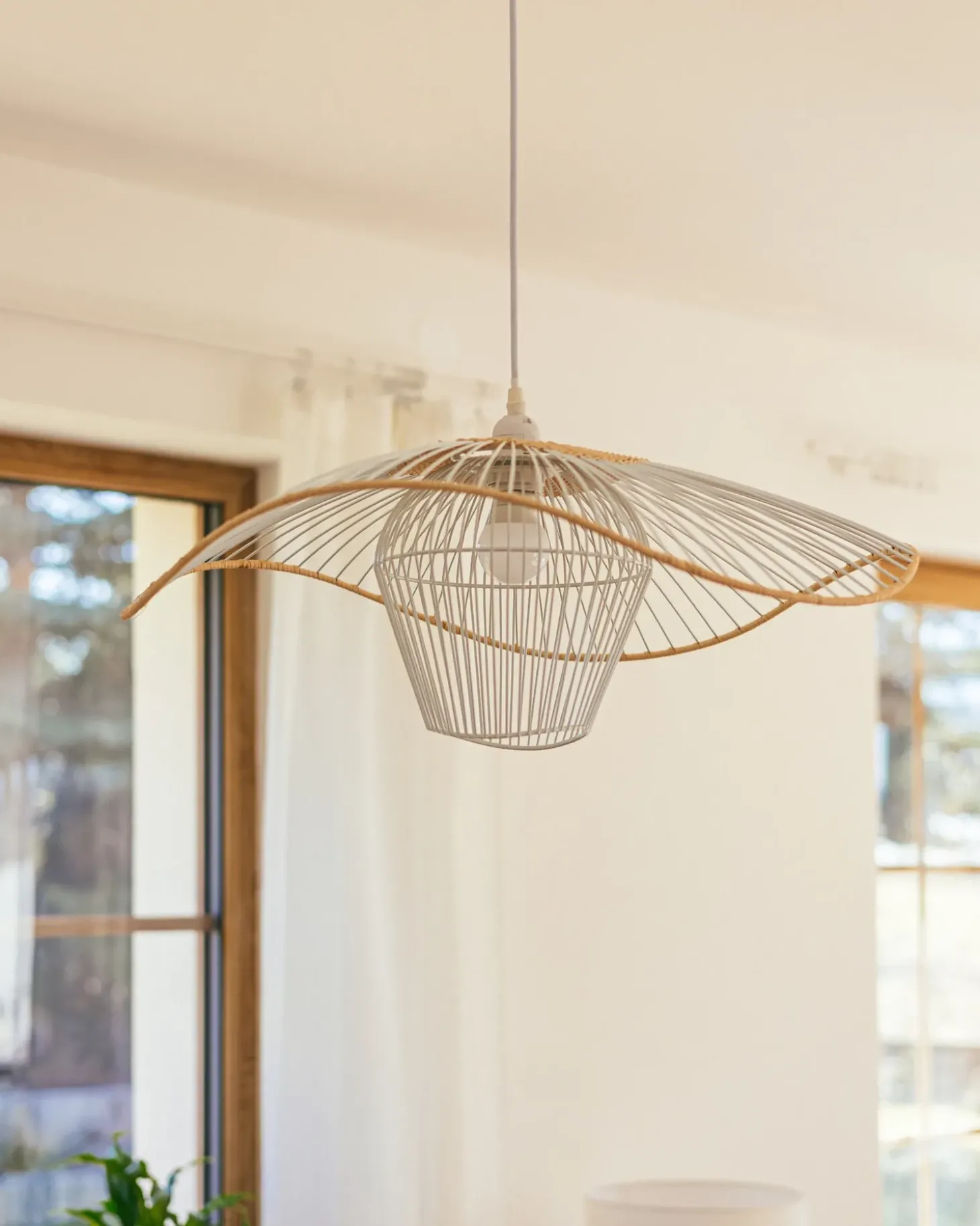 Loftlampe LUNGA Metal Hvid