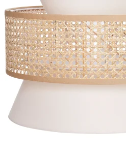 Loftlampe LUYANO Rattan Beige