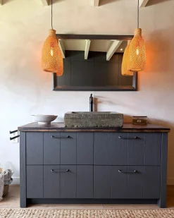 Loftlampe LWELA Bambus Naturlig