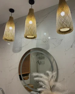 Loftlampe LWELA Bambus Naturlig