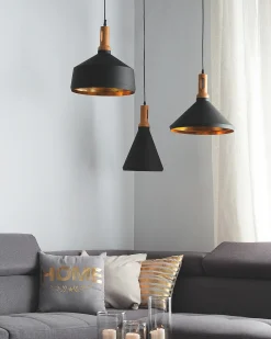 Loftlampe MACKENZIE Metal Sort