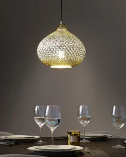 Loftlampe MADON Glas Guld
