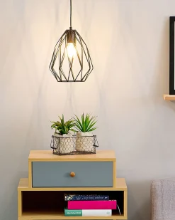 Loftlampe MAGRA Metal Sort