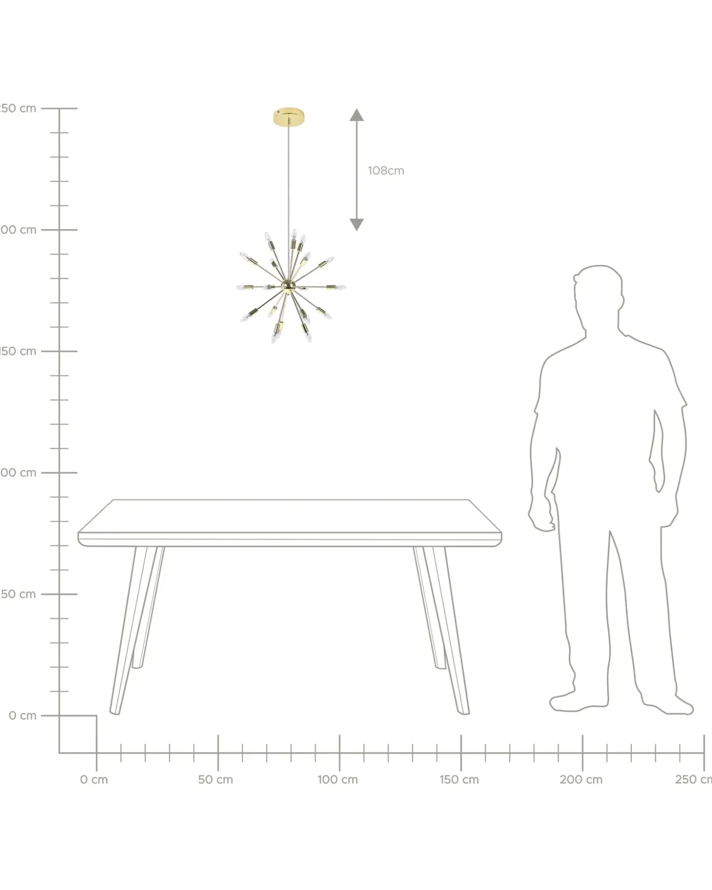 Loftlampe MAGUSE Metal Guld