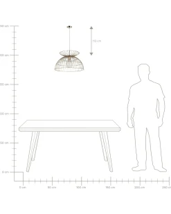 Loftlampe MAHANADI Metal Messing