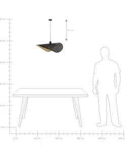 Loftlampe MAHI Metal Sort
