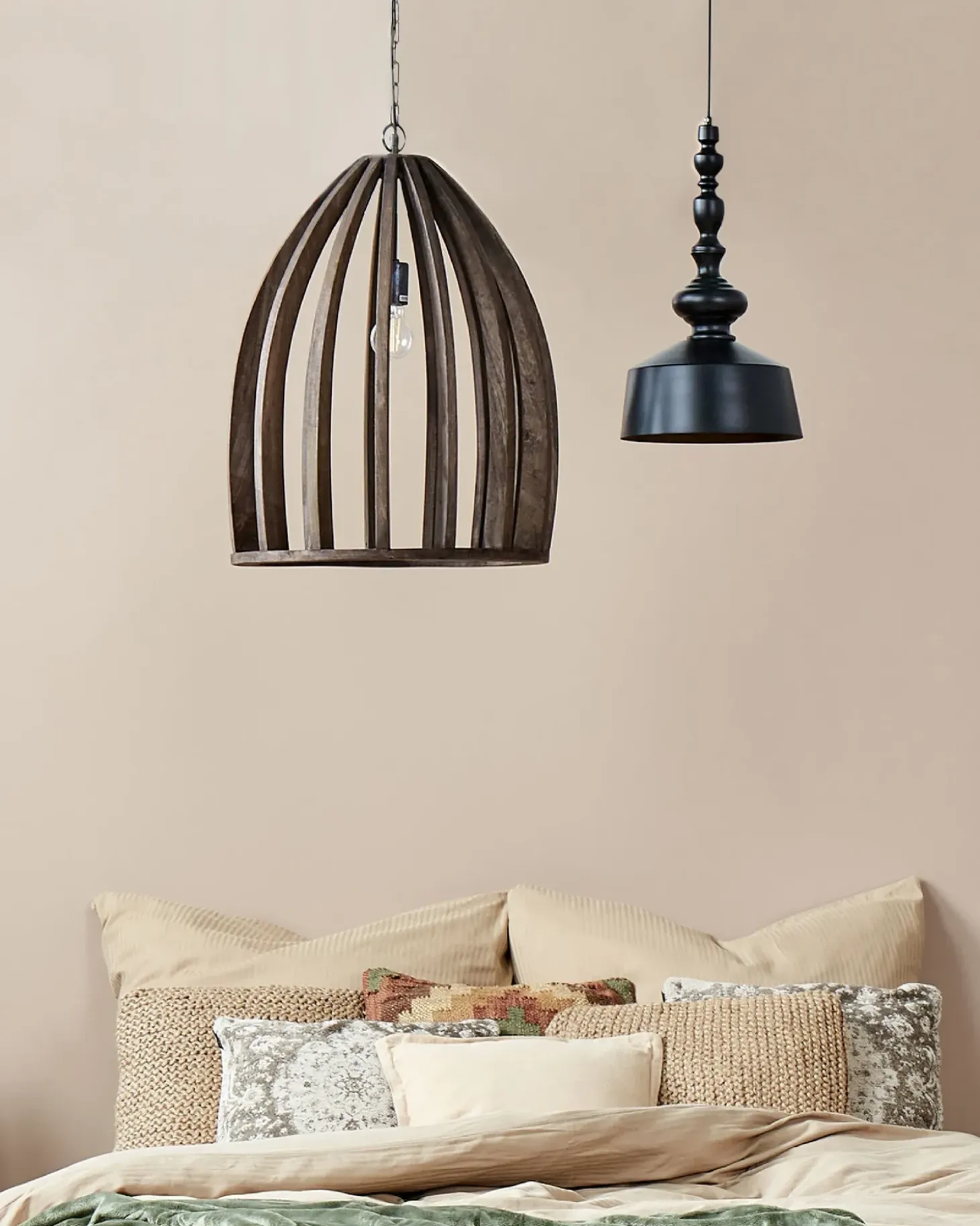 Loftlampe MANAIR Mangotræ Mørkebrun