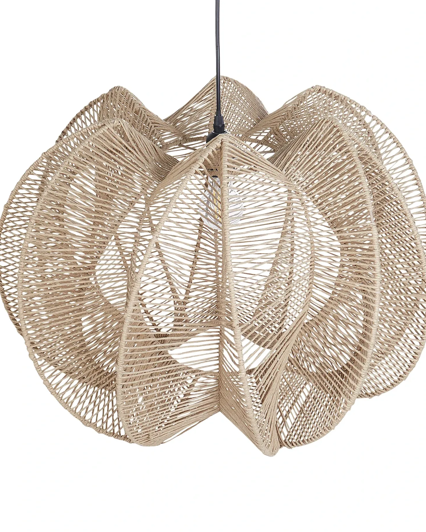 Loftlampe MANINGA papirreb Lysebrun