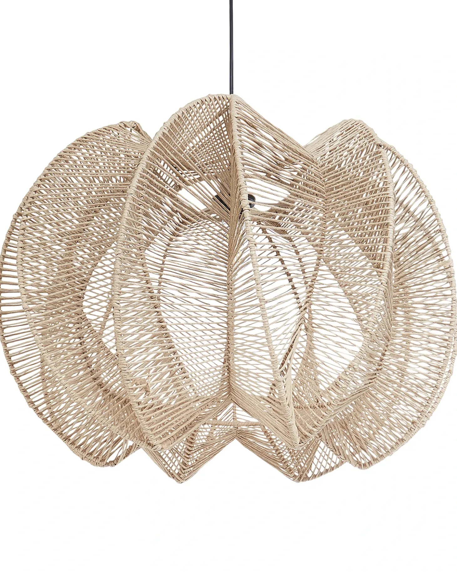 Loftlampe MANINGA papirreb Lysebrun
