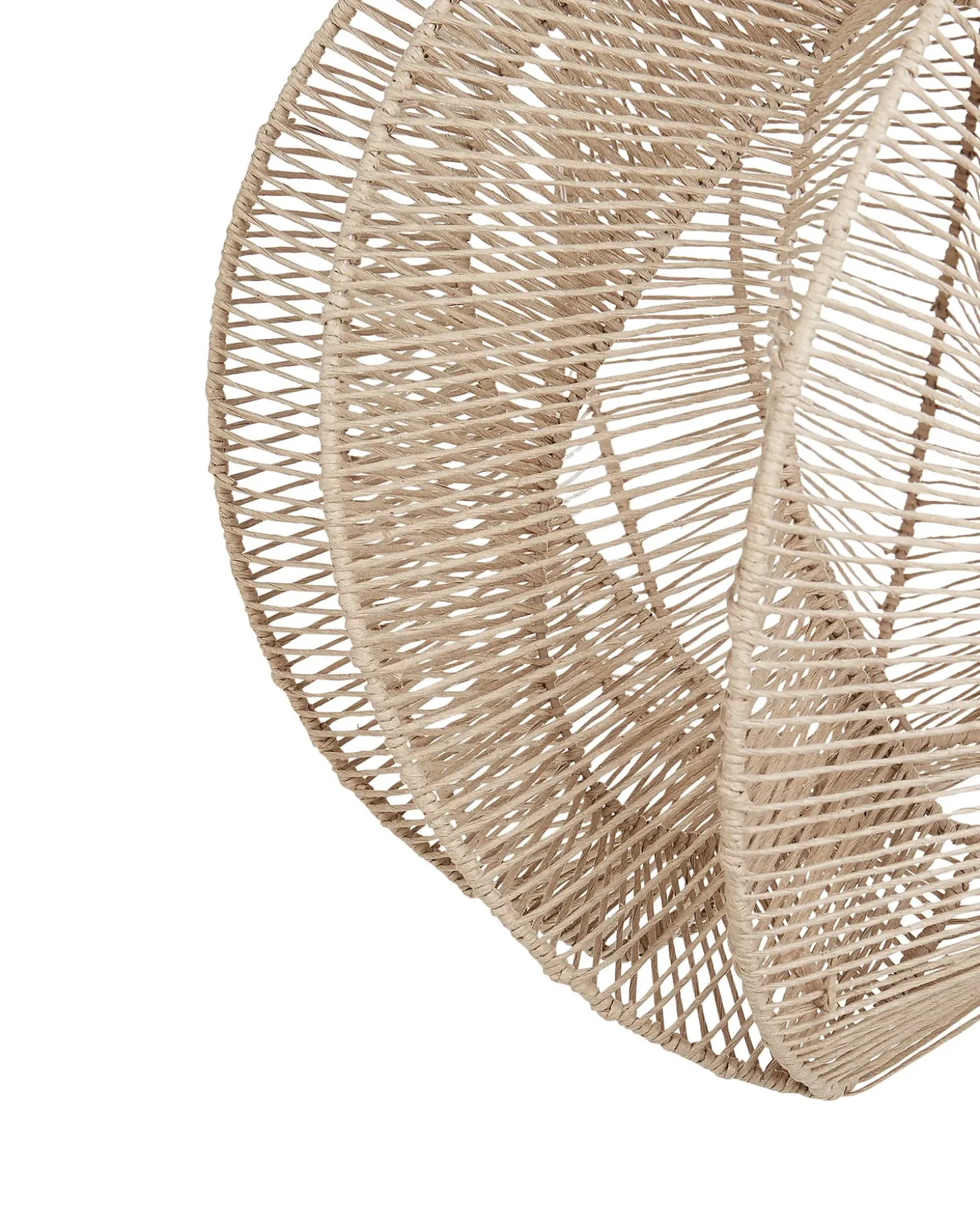 Loftlampe MANINGA papirreb Lysebrun