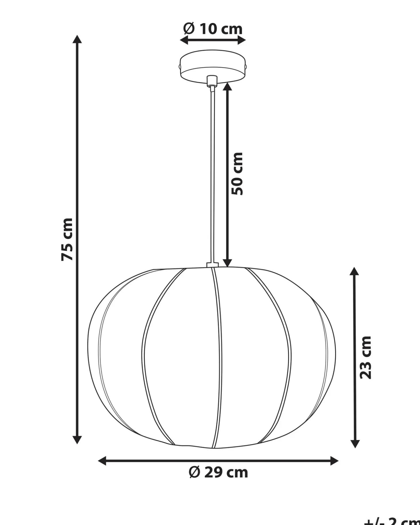 Loftlampe MARIARA Hvid
