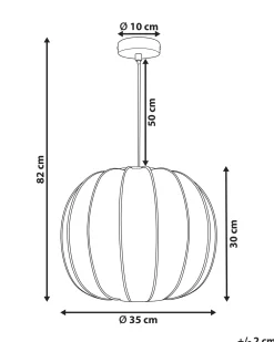 Loftlampe MARIETA Hvid