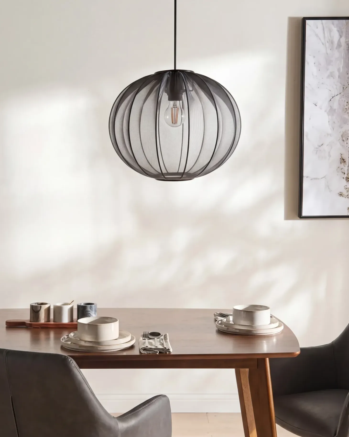 Loftlampe MARIETA Sort