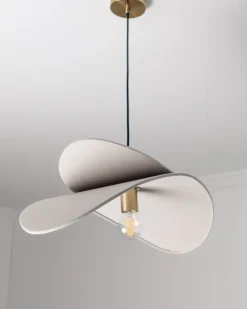 Loftlampe MASCOTA Hør Lysegrå