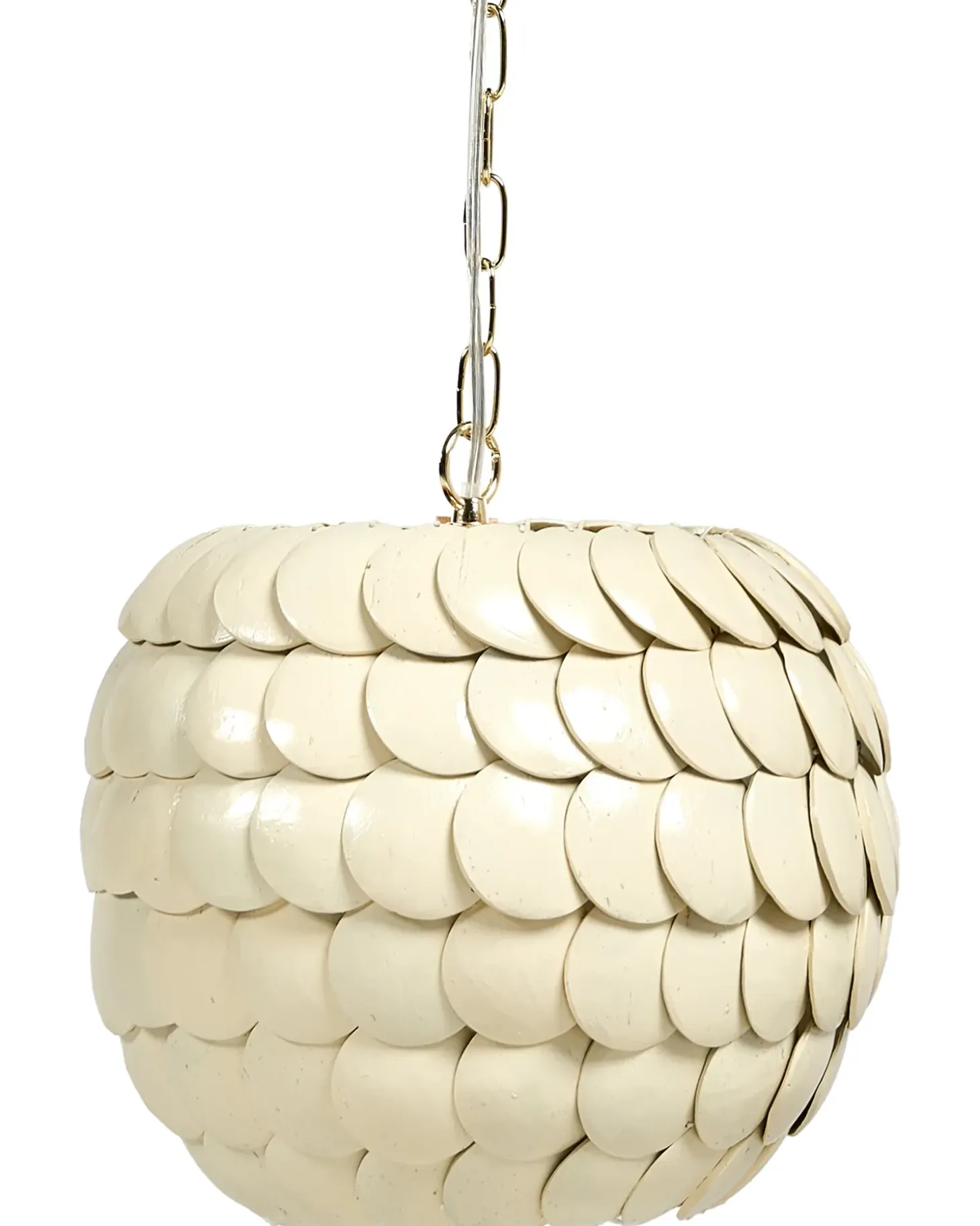 Loftlampe MASKELIYA Kokosnødde-skal Beige