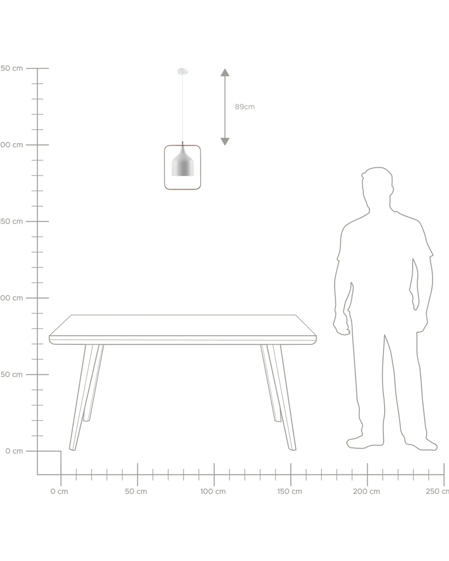 Loftlampe MAVONE Metal Hvid