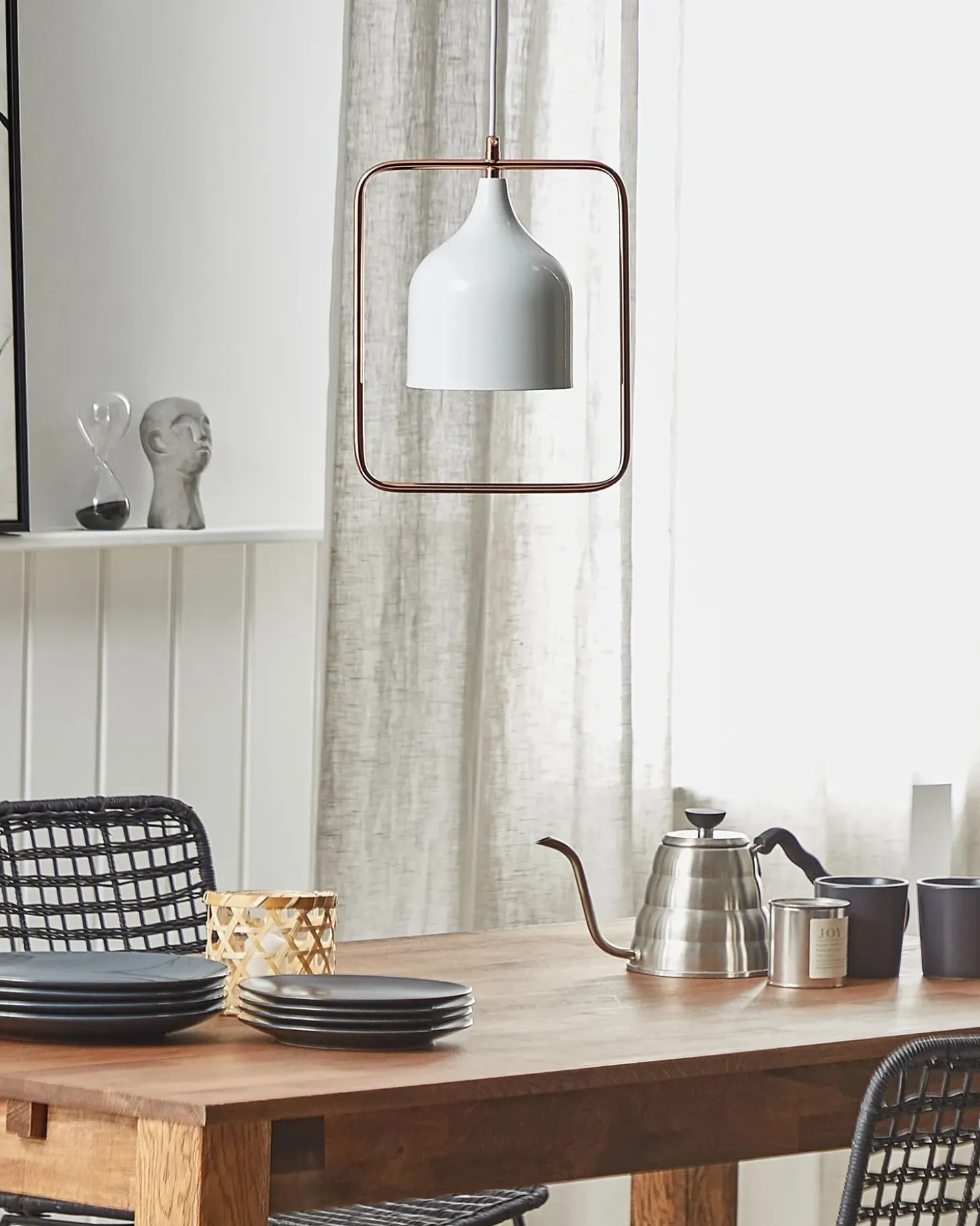 Loftlampe MAVONE Metal Hvid