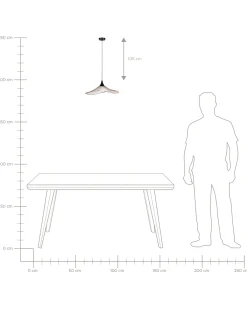 Loftlampe MAZARO Metal Kobber