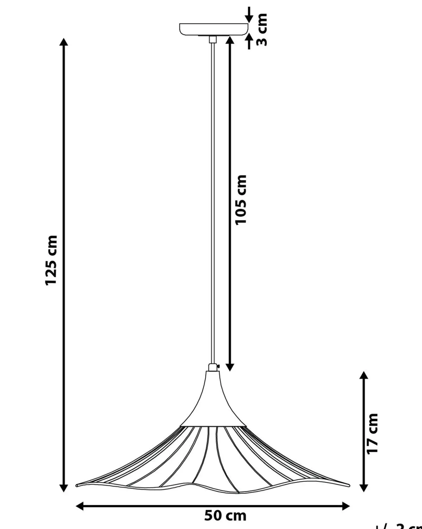 Loftlampe MAZARO Metal Kobber