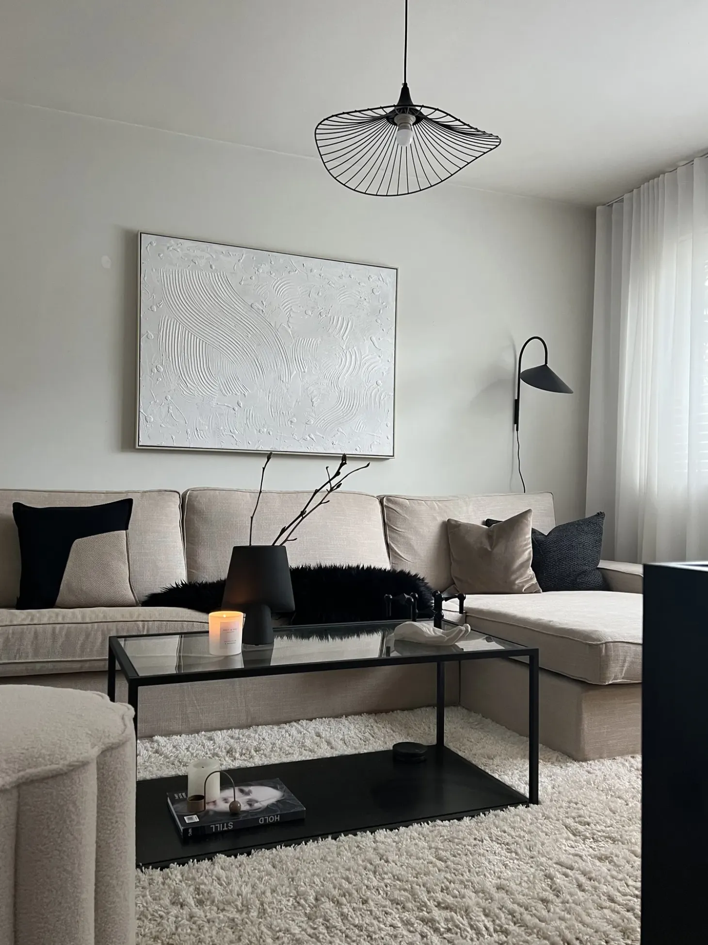 Loftlampe MAZARO Metal Sort