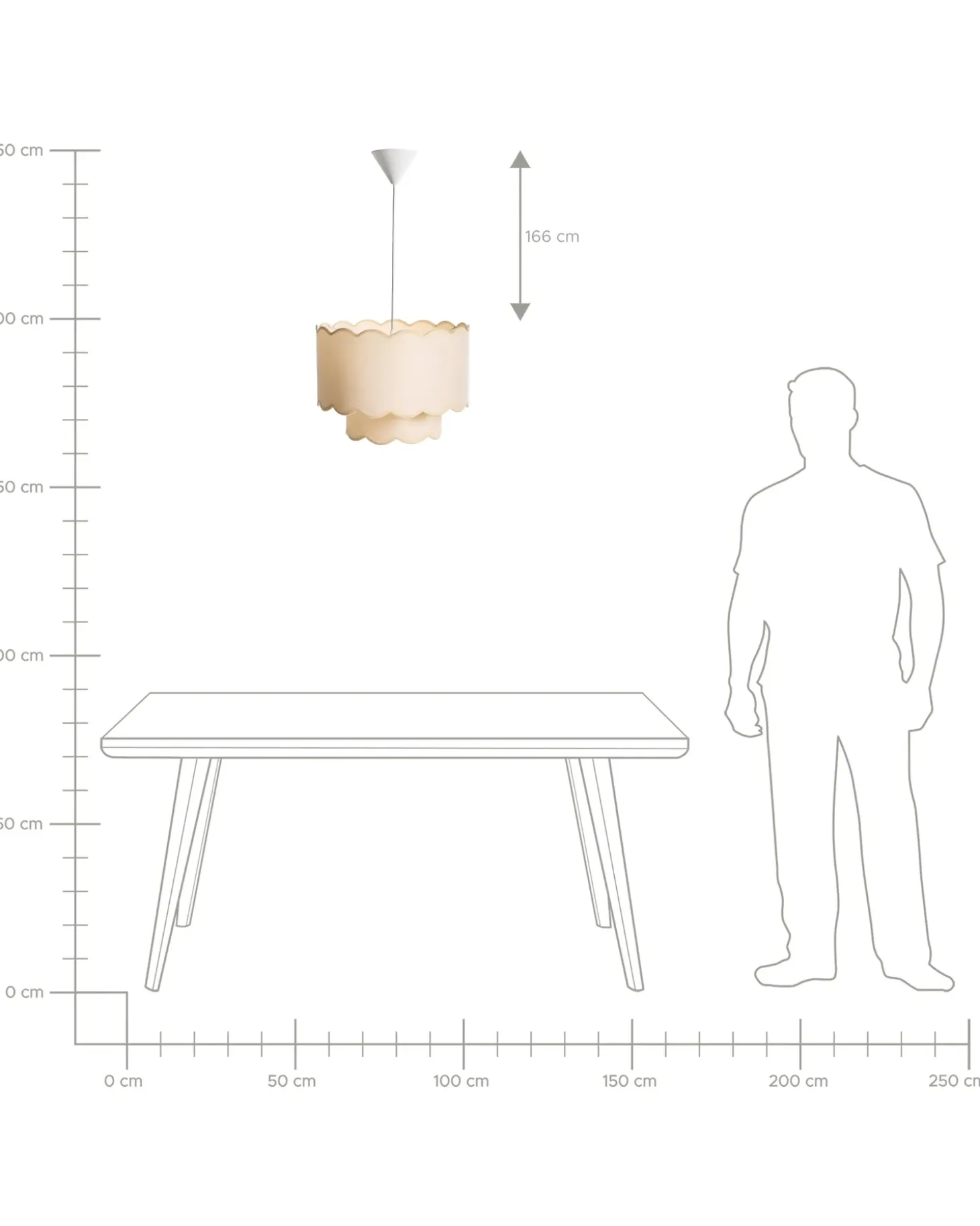 Loftlampe MECUMBURA Metal Hvid/beige
