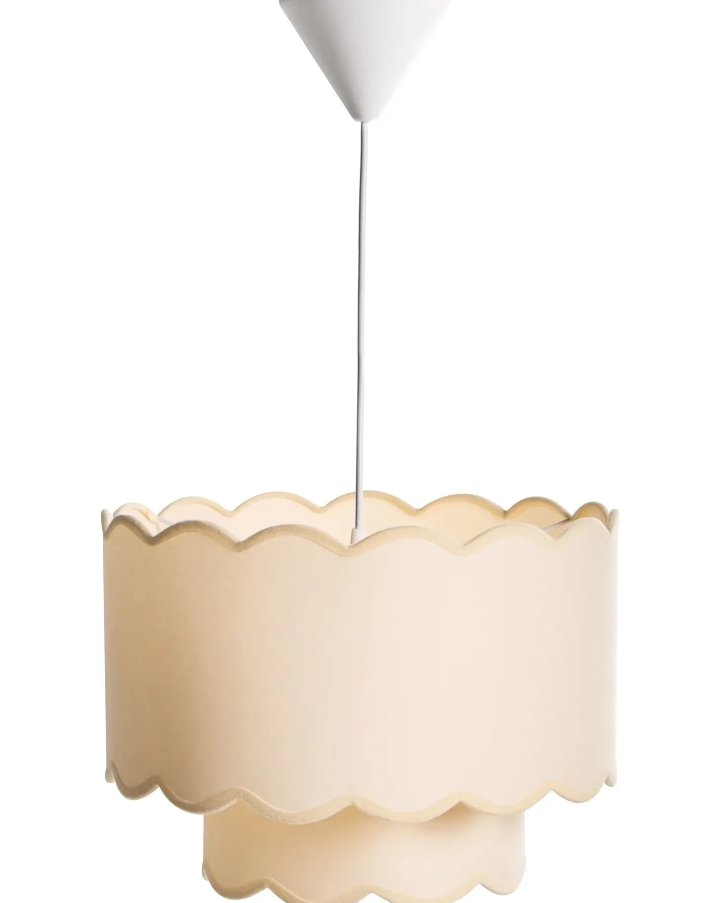 Loftlampe MECUMBURA Metal Hvid/beige