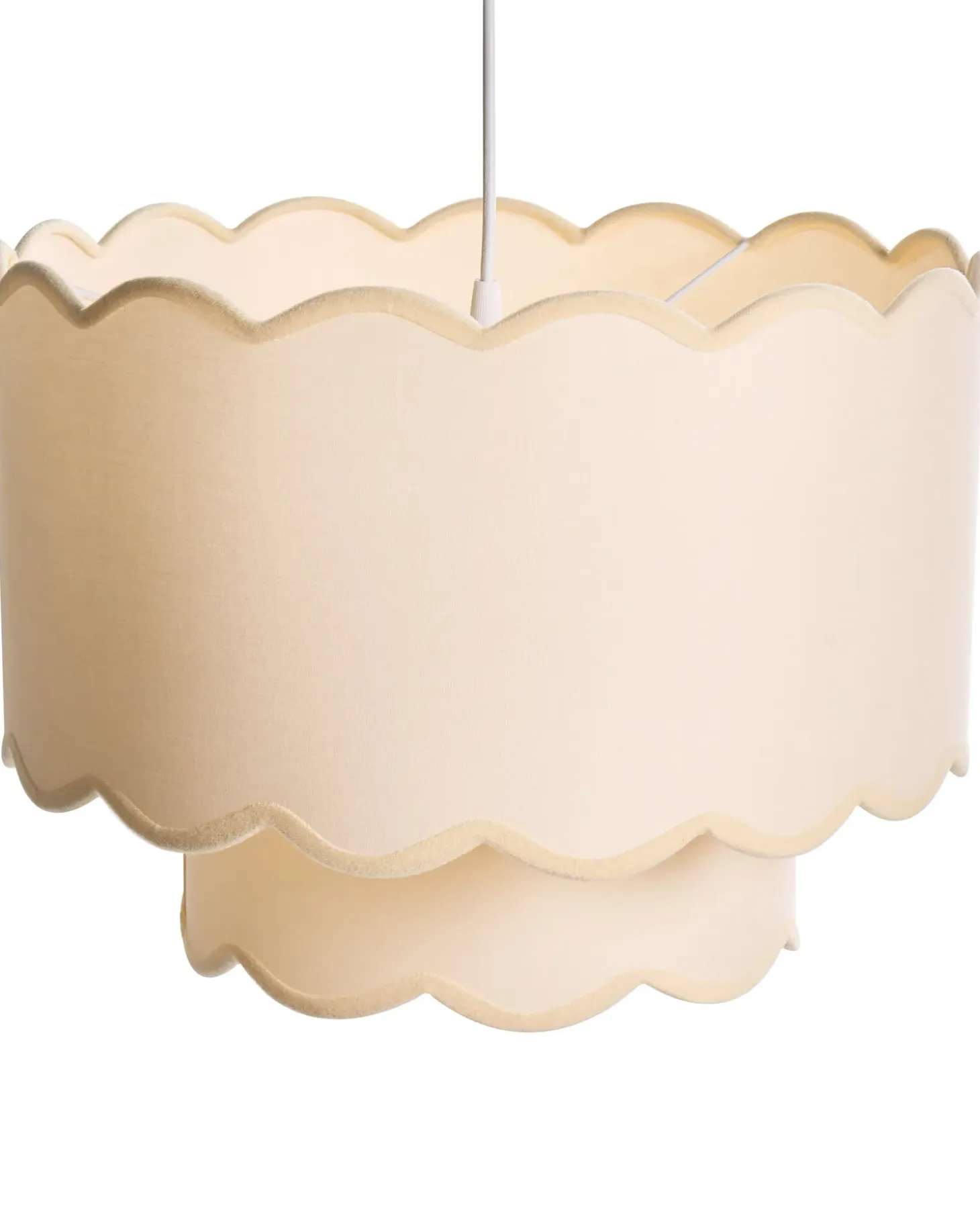 Loftlampe MECUMBURA Metal Hvid/beige