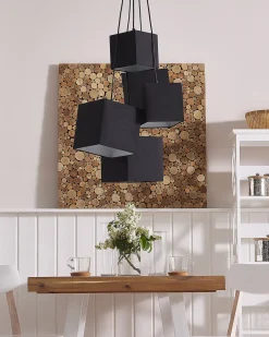 Loftlampe MESTA Sort