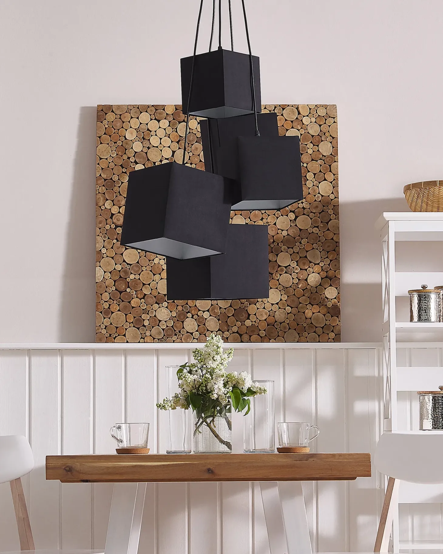 Loftlampe MESTA Sort