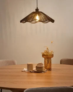 Loftlampe MIGORI Papir Sort