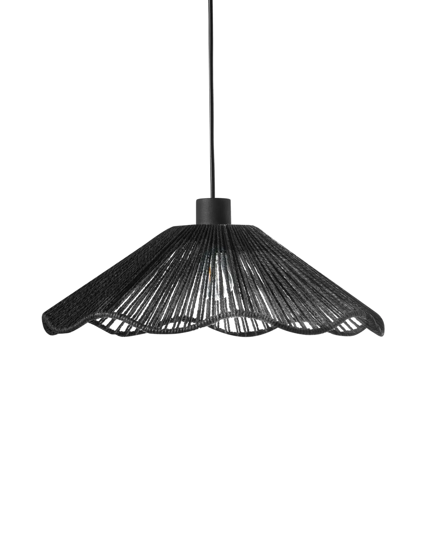 Loftlampe MIGORI Papir Sort