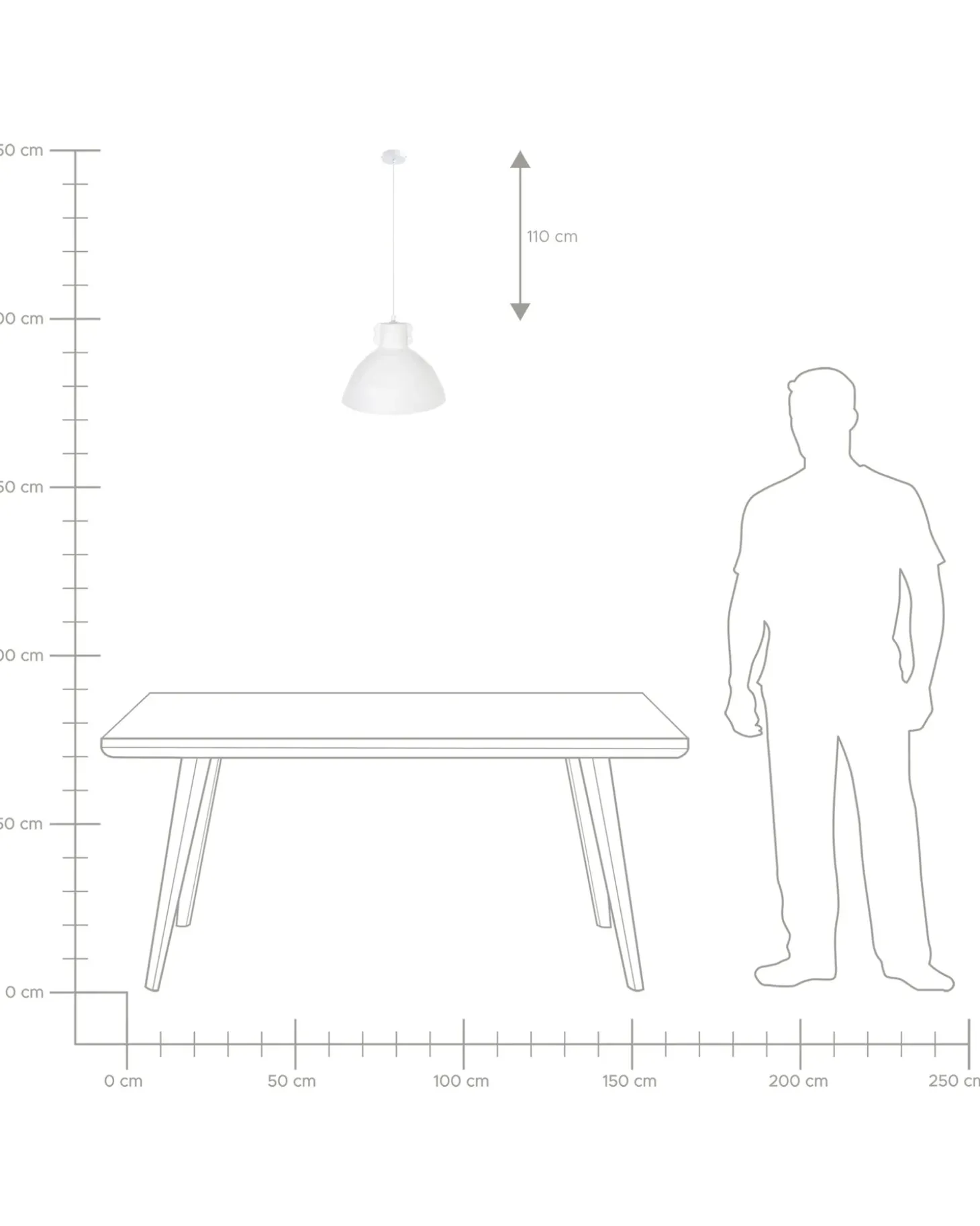 Loftlampe MIGUELETE Papmaché Hvid