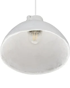 Loftlampe MIGUELETE Papmaché Hvid